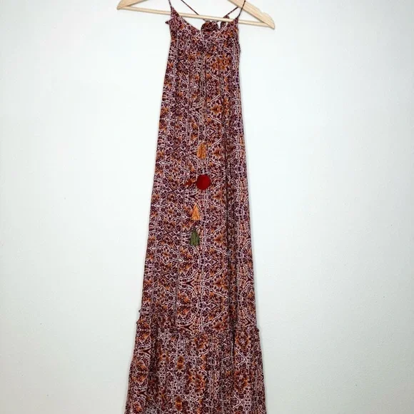 Misa Los Angeles Thale Marseille pom pom maxi dress medium - Picture 5 of 9